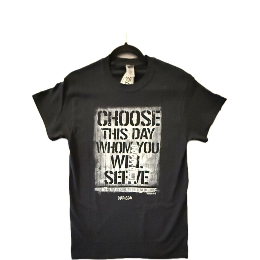 Black Graphic Short-Sleeve Tee – Choose This Day